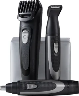 Remington The Works Kit Barbero - Cortabarbas, Perfilador y Recortador para Nariz y Orejas -