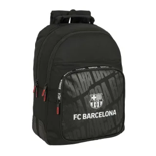 Safta F.C.Barcelona Mochila con 2 Compartimentos - Antirozaduras - Adaptable a Carro - Bolsillo Frontal - Portabotellas - Tirador Doble - Hombreras Ergonomicas - 20L - 320x150x420mm - Color