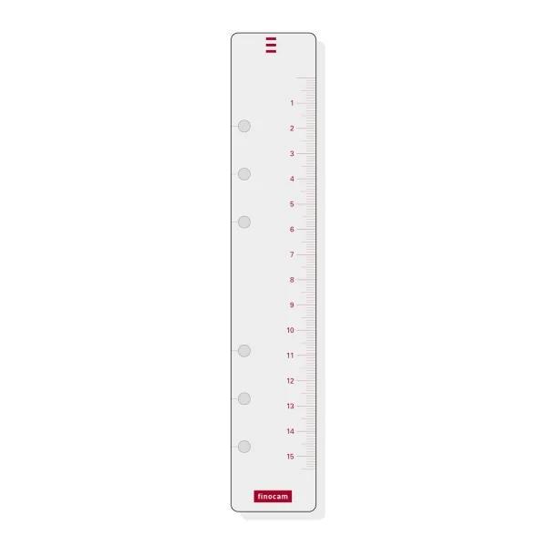 Finocam R560 Regla para Agendas Open - Formato 500 - 35x181mm - Color Blanco