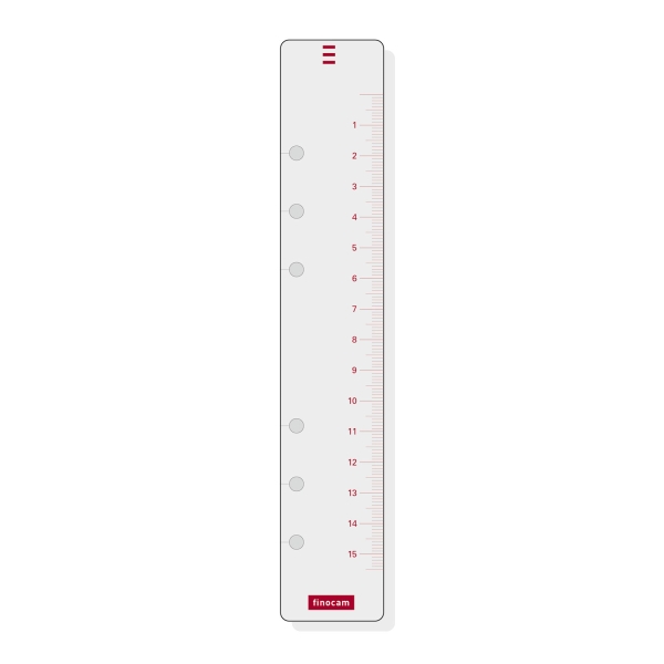 Finocam R560 Regla para Agendas Open - Formato 500 - 35x181mm - Color Blanco