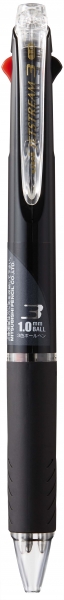 Uni-ball JetStream SXE3-400-10 Boligrafo Multiple - Punta de Bola 1mm - Tinta Resistente al Agua y Luz - Secado Instantaneo - Ideal para Zurdos - Color Negro · Pack de 10 uds.