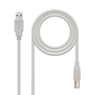 Nanocable Cable USB 2.0 A/M-B/M, Beige, 1.8 m