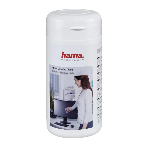 Hama Pack de 100 Bayetas de Lana para Pantallas - Bote Dispensador