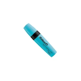 Pelikan Textmarker 490 Marcador Fluorescente - Ergonomico - Base de Agua - Punta Biselada con 3 Anchos de Trazo - Color Verde Agua · Pack de 10 uds.