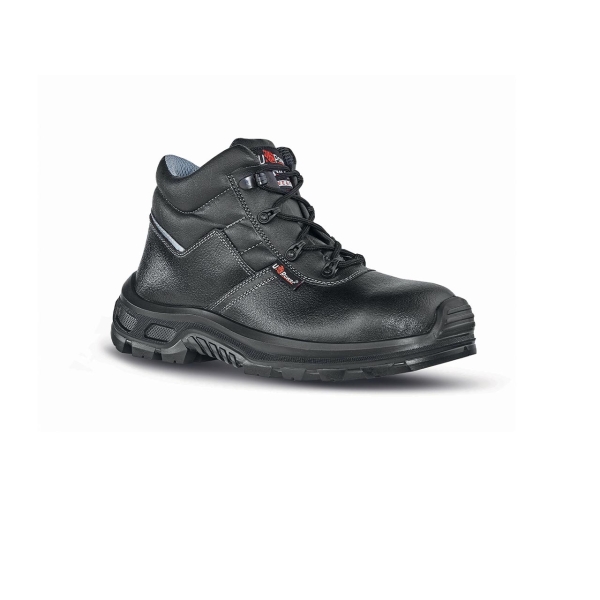 Upower Jena RS S Calzado de Seguridad Botines - Talla 35 - Empeine Piel Hidrofugo, Inserciones Mesh Transpirable, Puntal AirToe Composite, Antiperforacion, Antideslizante, Suela Resistente,