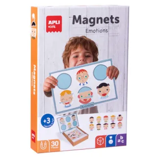 Apli Kids Juego Magnetico Emociones - 30 Fichas Tematicas - Fomenta la Observacion y la Imaginacion - Recomendado para Niños a partir de 3 Años