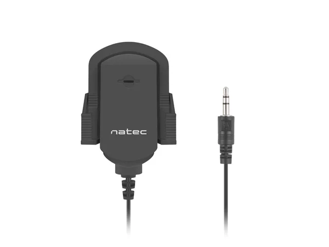 Natec Fox Microfono Omnidireccional - Compacto y Portatil - Cable 1,8m