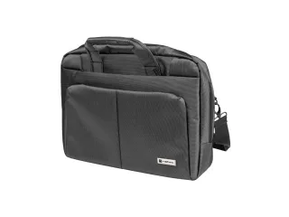 Natec Gazelle Maletin para Portatiles de 15,6" - Multiples Bolsillos - Resistente a Salpicaduras - Gran Capacidad - Color Gris