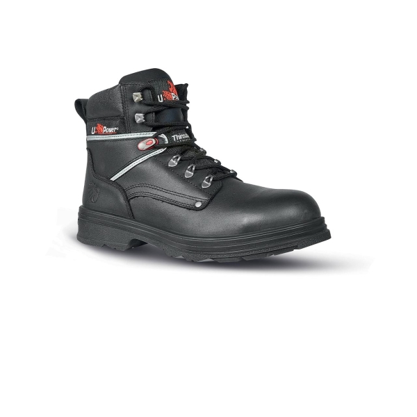 Upower Performance S Botines de Seguridad - Talla 38 - Empeine Piel Hidrofugo, Puntal Composite, Antiperforacion, Suela Antideslizante, Transpirable, Aislamiento Thinsulate, Proteccion S3S C