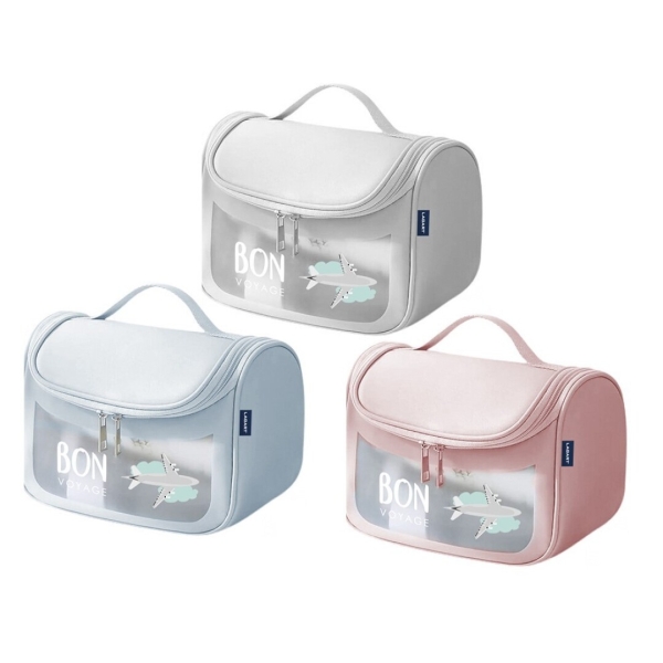 Lagart Neceser de Viaje - Bolsillo Interior - Asa de Transporte - Fabricado en PVC Facil de Limpiar - Medidas 22x19x16cm - Colores Surtidos · Pack de 6 uds.