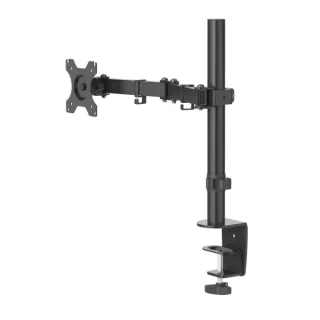 Hama Soporte de Mesa con Brazo Articulado para Monitor de 13 a 32" - Capacidad 10kg - Giro 180º - Inclinacion de 45º - Altura Ajustable - Acero - VESA 100x100 - 42.88x14.51x40.64cm - Color N