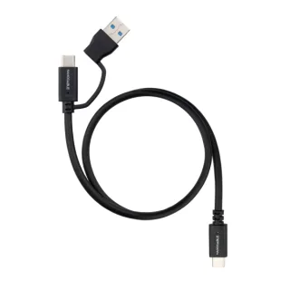 Nanocable Cable USB-C+USB-A/USB-C 3.2 GEN2 0.5M
