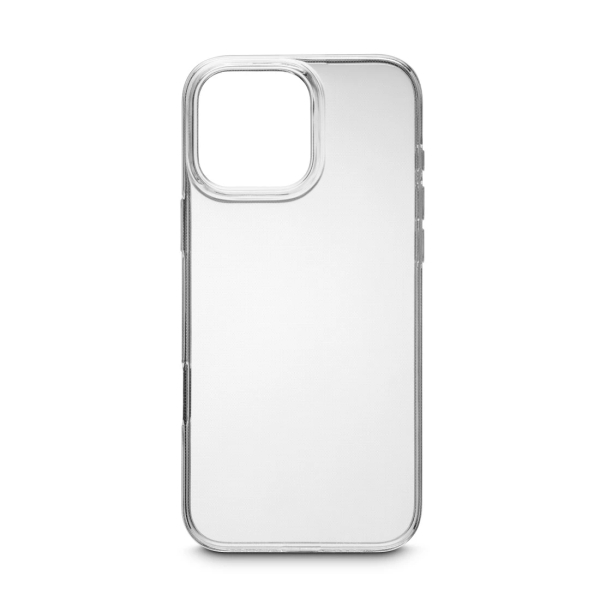 Hama Always Clear Funda para iPhone 16 Pro Max - Antideslizante - Poliuretano Termoplastico - Bordes Elevados - Color Transparente