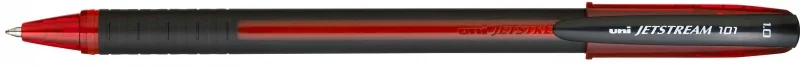 Uni-ball JetStream SX-101-10 Boligrafo de Tinta - Punta de Bola 1mm - Secado Instantaneo - Ideal para Zurdos - Color Rojo · Pack de 12 uds.