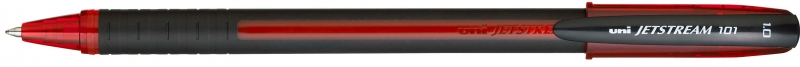 Uni-ball JetStream SX-101-10 Boligrafo de Tinta - Punta de Bola 1mm - Secado Instantaneo - Ideal para Zurdos - Color Rojo · Pack de 12 uds.