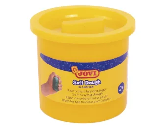 Jovi Soft Dough Blandiver Pack con 5 Botes de Pasta de Modelar 110gr - Blanda y Flexible - Facil de Amasar y Moldear - Ideal para Iniciacion al Modelaje - Color Amarillo