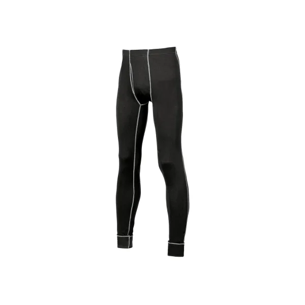 Upower Edelweiss Medias Termicas de Trabajo - Talla 2XL - Abertura Frontal, Material Transpirable, Costuras Planas, sin Irritaciones - Color Negro Carbon
