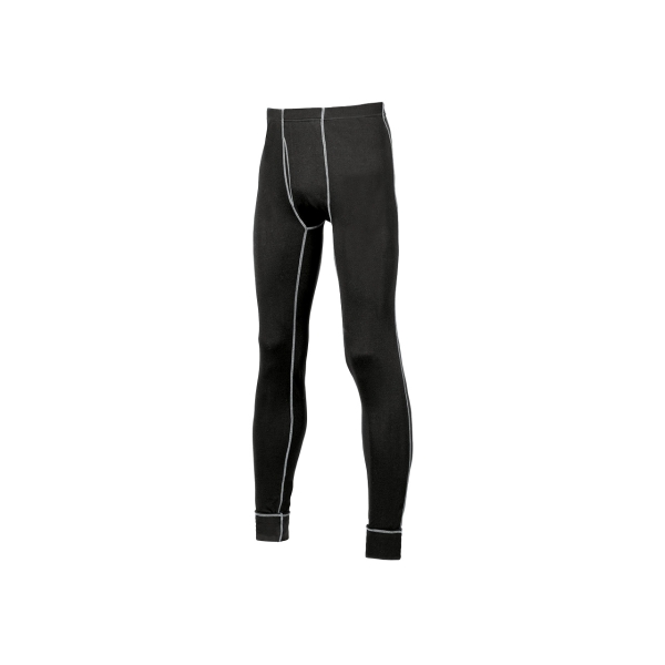 Upower Edelweiss Medias Termicas de Trabajo - Talla 2XL - Abertura Frontal, Material Transpirable, Costuras Planas, sin Irritaciones - Color Negro Carbon