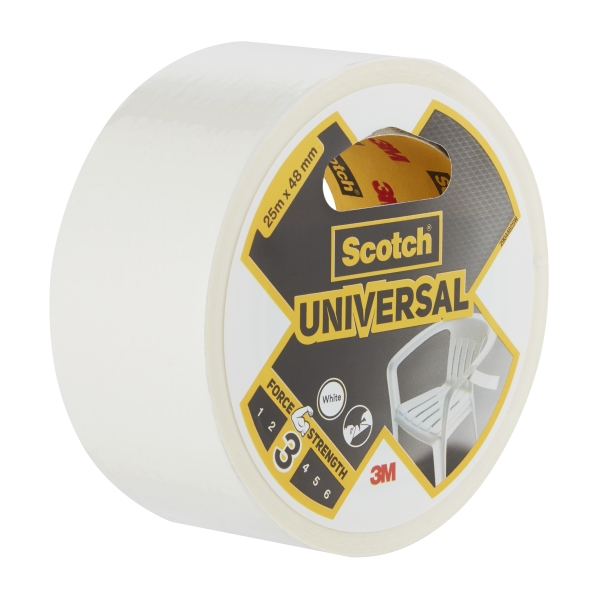 Scotch Cinta Adhesiva Americana - 48mm x 25m - Color Blanco
