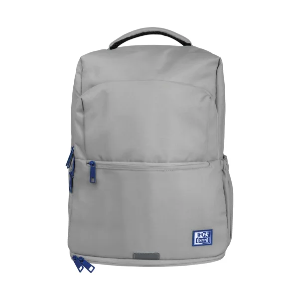 Oxford B-Out Mochila 30L - Tamaño 42x30x15cm - Bolsillo Acolchado - Asa Superior - Funda para Lluvia - Poliester Reciclado RPET - Color Gris