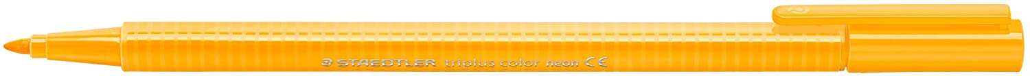 Staedtler Triplus Color 323 Rotulador de Punta Fina - Trazo 1mm Aprox - Tinta Base de Agua - Color Naranja Neon · Pack de 10 uds.