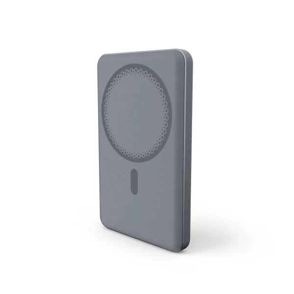 Energy Sistem Magnetic Powerbank Inalambrico Magnetico 5000 mAh - 15W Carga Inalambrica, 20W por Cable - Carga Inteligente y Rapida - Carga Simultanea - Sensor NTC - USB-C - Color Gris