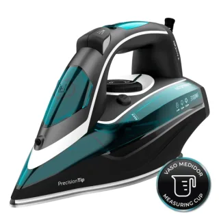 Cecotec Fast and Furious 6050 X-Treme Plancha de Ropa - 3100W - Bomba Automatica - Suela Ultradeslizante - Tactil - Vapor Continuo 75g/min - Golpe de Vapor 285g/min - Autoapagado - Color Neg