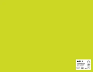Apli Cartulina Verde Fluorescente 50 x 65cm 170g 25 Hojas