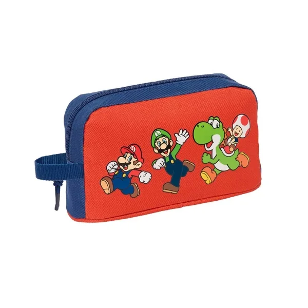 Safta Super Mario Mamma Mia Portadesayunos Termico de 1.7L - Interior Forrado en Aluminio - 215x65x120mm - Color Rojo y Azul