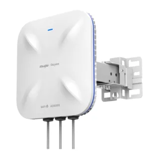 Ruijie RG-RAP6260(H)-D Punto de Acceso para Exterior - Doble Banda - IP68 - 6Gbps - PoE - WiFi 6 AX6000 - Gestion Cloud con App - Antenas Integradas Ethernet - Color Blanco