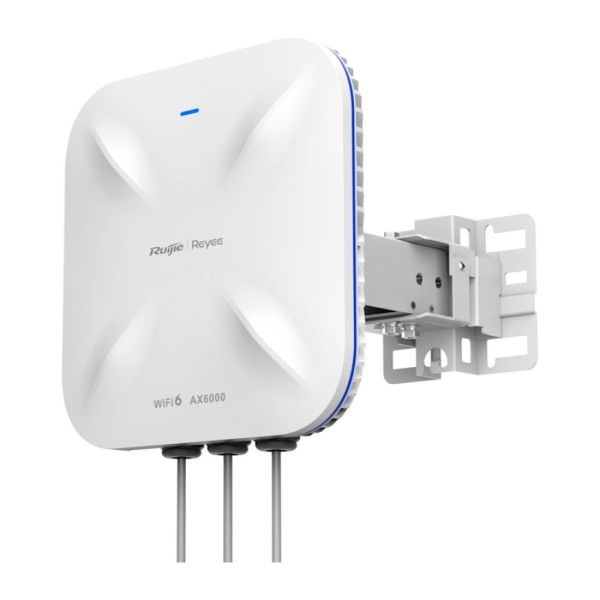 Ruijie RG-RAP6260(H)-D Punto de Acceso para Exterior - Doble Banda - IP68 - 6Gbps - PoE - WiFi 6 AX6000 - Gestion Cloud con App - Antenas Integradas Ethernet - Color Blanco