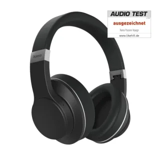Hama Passion Voyage Auriculares con Microfono Omnidireccional - Bluetooth - Rango 10m - Diadema Ajustable - Asistente de Voz - Color Negro