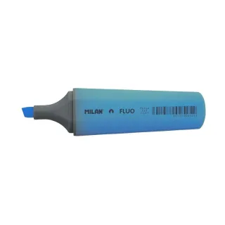 Milan Marcador Fluorescente - Punta Biselada 1 - 4.8mm - Color Azul · Pack de 12 uds.