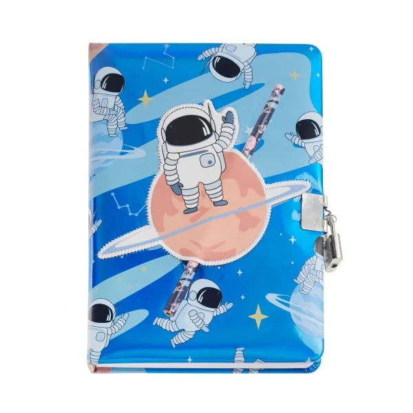 Miquel Rius Back2Fun Diario Secreto Holografico Astronauta - Cierre con Candado - Lapiz Incluido