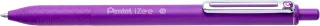 Pentel iZee Boligrafo de Bola Retractil - Punta 0.7mm - Trazo 0.35mm - Clip de Metal - Color Violeta · Pack de 12 uds.