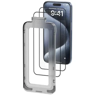 Vention Pack de 2 Protectores de Pantalla para Iphone 15 Pro - Vidrio Templado - Herramienta de Instalacion Antipolvo - Color Transparente