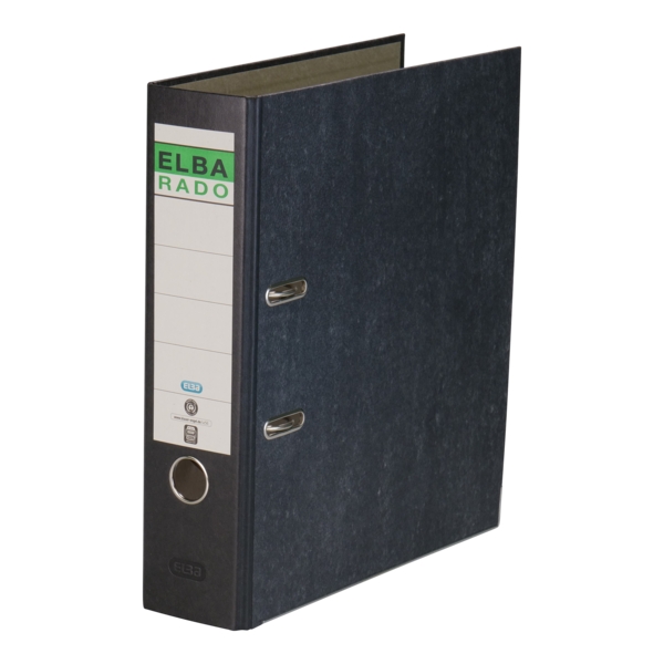 Elba Rado Archivador Palanca - Diseño Clasico Jaspeado - Tamaño A4 - Lomo de 80mm - Resistente y Duradero · Pack de 20 uds.