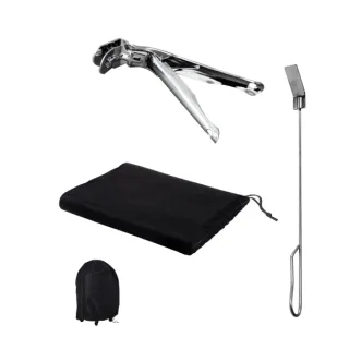 Cecotec DragonPack 4600 S Set de Accesorios para Barbacoa - Pinzas - Cubierta Protecctora - Atizador - Color Varios