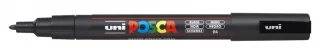 Posca PC-3M Marcador de Pintura - Punta de Poliester Conica 0.9-1.3mm - Tinta Base al Agua - Resistente a la Luz - Color Negro · Pack de 6 uds.