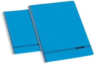 Enri Oficina 4º Tapa Blanda Cuaderno Espiral - Tamaño 4º - Cuadricula 4x4 - Color Azul · Pack de 10 uds.