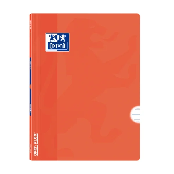Oxford School Classic Openflex A4 - Tapa de Plastico Resistente - Libreta Grapada con Pauta 3.5 y Margen - 48 Hojas - Color Naranja · Pack de 10 uds.