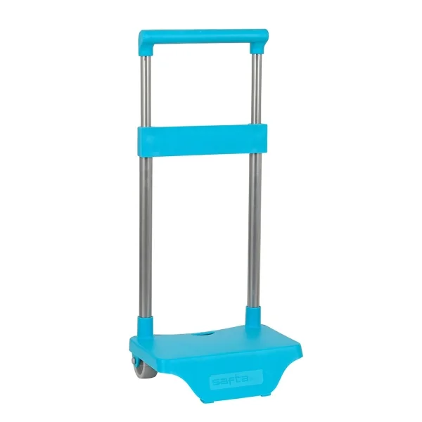 Safta Carro Portamochilas - Sujecion Universal - Material Resistente - Modelo Patentado - 26x10x34cm - Color Turquesa