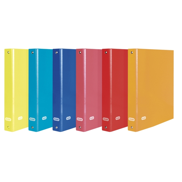 Elba Color Life Carpeta de Anillas 2Dx40mm Tamaño Folio - Lomo 50mm - Carton Forrado Exterior - Colores Surtidos · Pack de 12 uds.