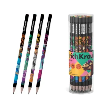 ErichKrause Dino Art Lapiz de Grafito - Mina HB - Cuerpo Triangular - Colores Surtidos · Pack de 42 uds.