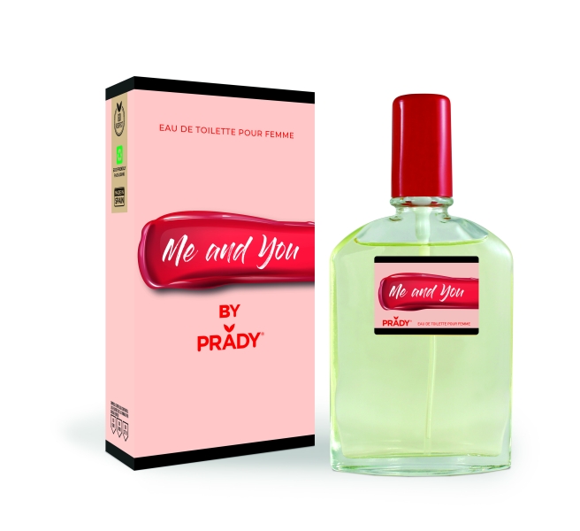 Prady Colonia de Mujer Me and You - Frasco de 90 ml - Spray Pulverizador