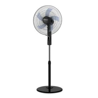 Orbegozo SF 1240 Ventilador de Pie - 3 Velocidades - 45W - Gran Caudal de Aire - Funcion Oscilante - Cabezal Inclinable - Altura Regulable - Panel Tactil - Temporizador Hasta 12 Horas - Mand