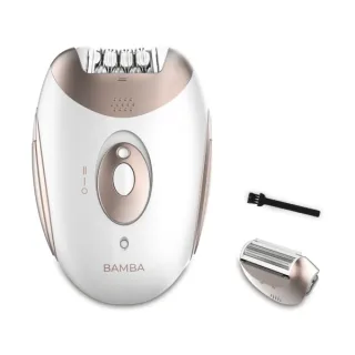 Cecotec Bamba SkinCare Depil-Action Depiladora de Arranque Inalambrica - Uso con y sin Cable - Bateria 700mAh - 40min de Uso Continuo - 2 Velocidades - 2 Cabezales Intercambiables - Color Bl