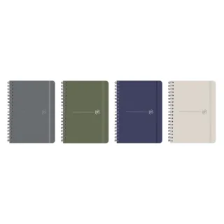 Oxford Cuaderno de Espiral - Formato B5 - 96 Hojas Punteadas - Tapa Extradura - Colores Surtidos · Pack de 4 uds.