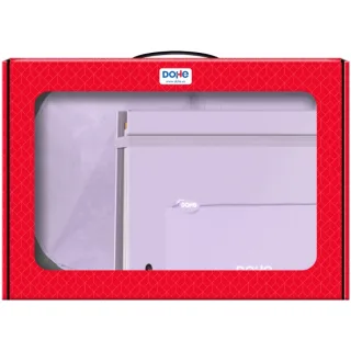 Dohe Serenity Pack de Mochila + Carpeta A4 Recambio + Portatodo Triple - Todo en un Maletin Perfecto para Regalo - Color Morado