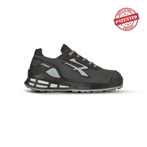 Upower Kaleo S ESD Calzado de Trabajo de Seguridad - Talla 35 - Antideslizante, Proteccion CI, Puntera AirToe Aluminium, Sistema Antiperforacion - Color Gris Oscuro